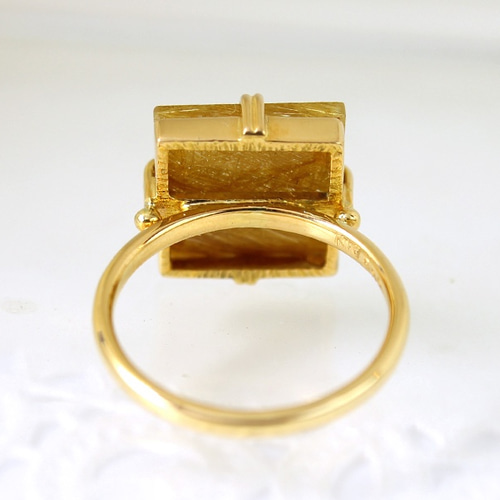 K18 ルチルクォーツリング【受注制作】 指輪・リング Jewelry