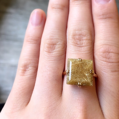 K18 ルチルクォーツリング【受注制作】 指輪・リング Jewelry K18 ルチルクォーツリング【受注制作】 指輪・リング Jewelry