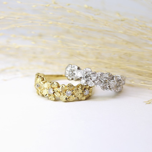 60%off】ダイヤ・フラワーリング《0.24ct》 指輪・リング
