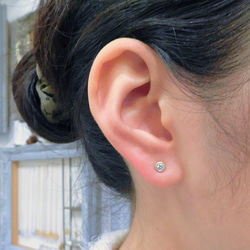 SALE！K18·Diamond&#39;s Fukuhin耳環【超薄型】 第7張的照片
