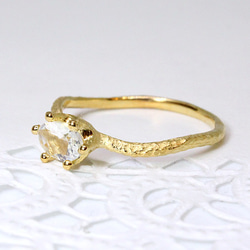 皇家藍月光石戒指“橢圓形切割”金色 [定制] 第2張的照片