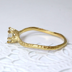 皇家藍月光石戒指“橢圓形切割”金色 [定制] 第3張的照片