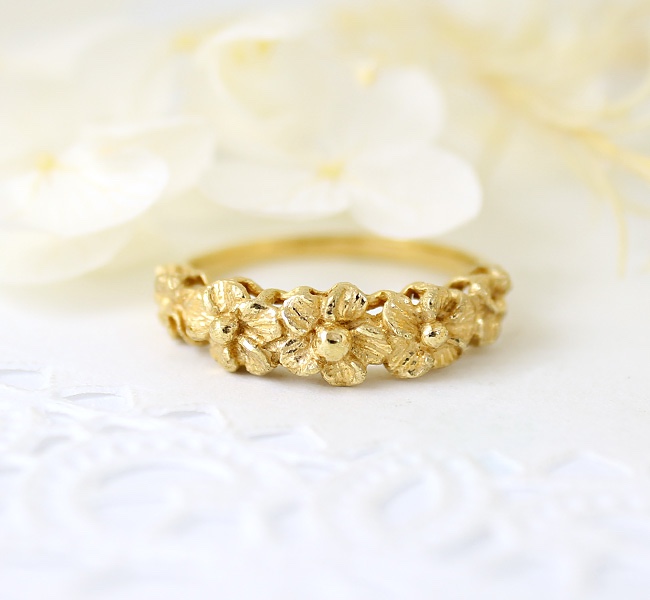 SVフラワーリング/K18カラー