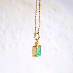 k18 Emerald necklace 第3張的照片