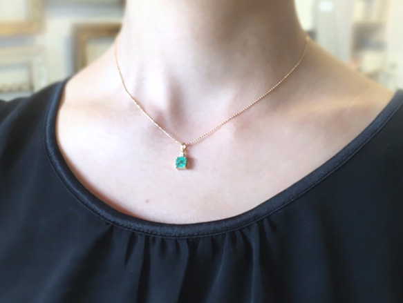 k18 Emerald necklace 第5張的照片