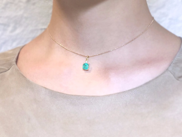 k18 Emerald necklace 第6張的照片
