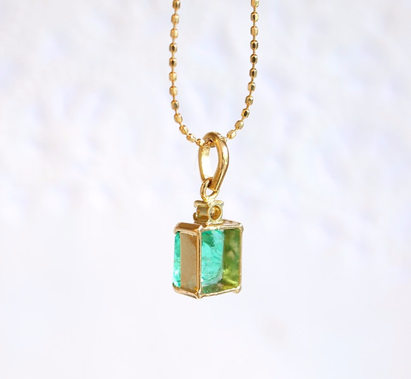 k18 Emerald necklace 第7張的照片