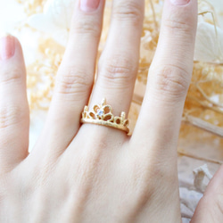 tiara ring (gold plating) 第4張的照片