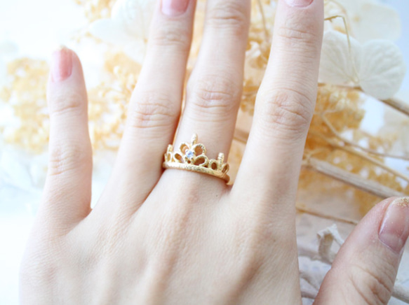 tiara ring (gold plating) 第4張的照片