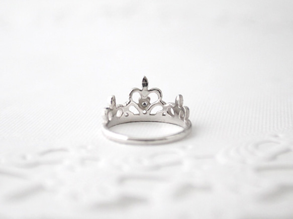 tiara ring (rhodium plating) 2枚目の画像