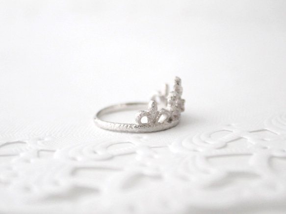 tiara ring (rhodium plating) 第3張的照片