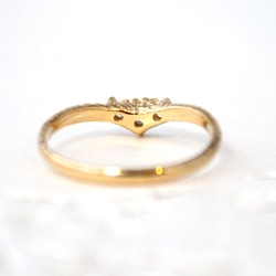 V line ring (gold plating) 第3張的照片