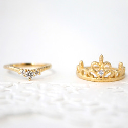 tiara set ring (gold plating) 第2張的照片