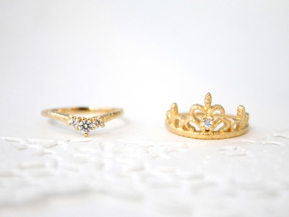 tiara set ring (gold plating) 第2張的照片