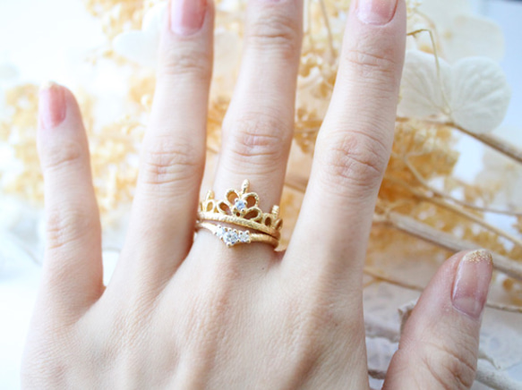 tiara set ring (gold plating) 第5張的照片