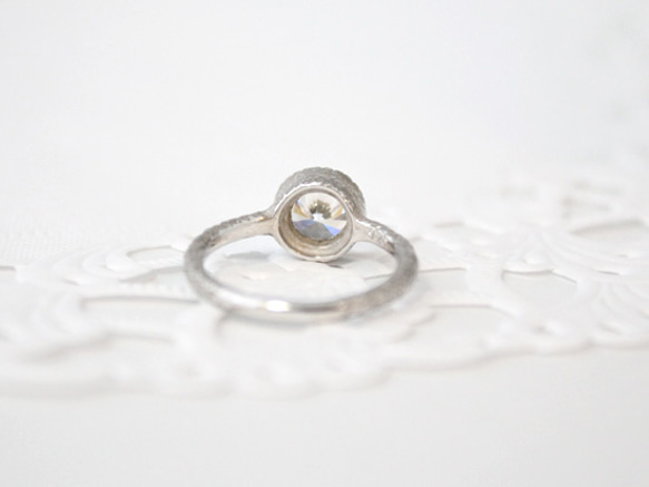 bezel＆mil ring (rhodium plating) 3枚目の画像