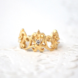 crown ring (gold plating) 第1張的照片