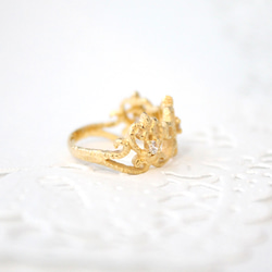 crown ring (gold plating) 第2張的照片