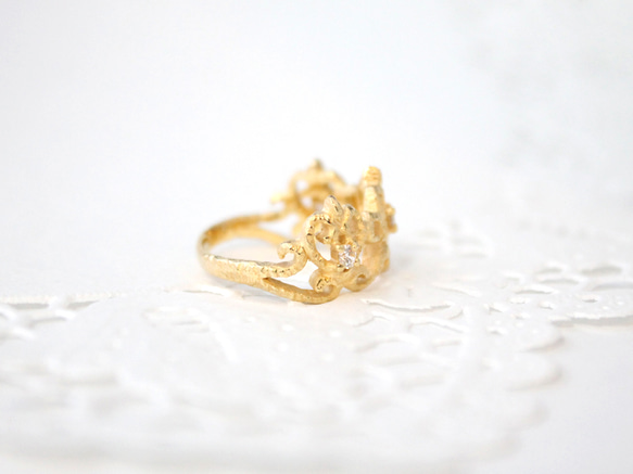 crown ring (gold plating) 第2張的照片