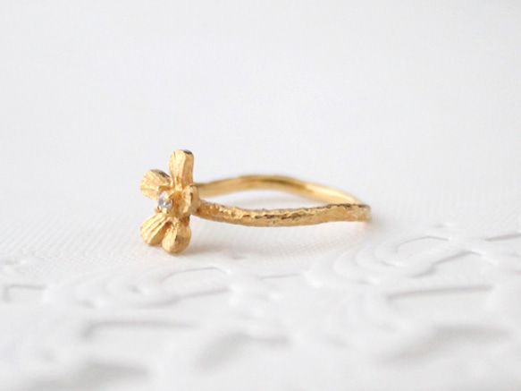 Petit fluer ring (one/gold plating) 第2張的照片