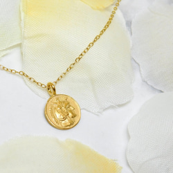 K24純金メッキ・ミニコインネックレス・Athena(アテナ） ネックレス