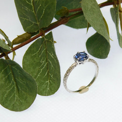 《春季促銷50％OFF》 K18WG藍寶石戒指[1.18ct] 第1張的照片