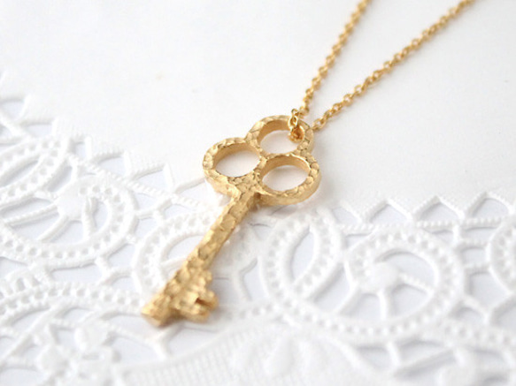 key necklace (gold plating) 第1張的照片