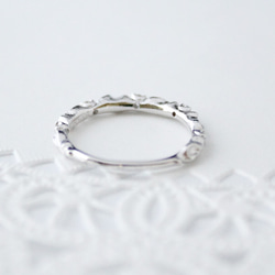 蕾絲戒指天然鑽石（鍍銠/SV鍍銠） 第2張的照片