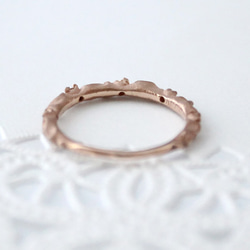 lace＆diamond ring (pink gold plating) 第2張的照片