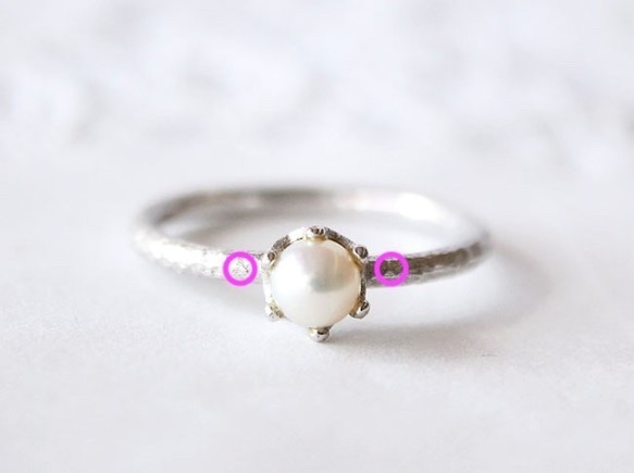 S様 Akoya Pearl & Diamond Costom Ring 2枚目の画像