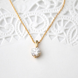 CZ necklace (gold plating)《受注生産》 1枚目の画像