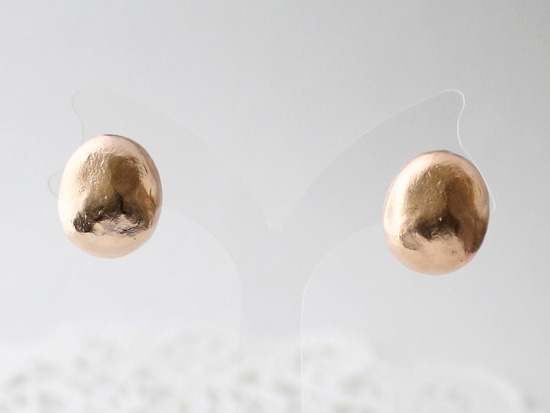 ishikoro pierce  (pink gold plating) 【受注生産】