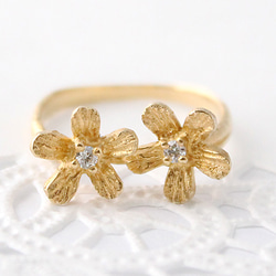 Petit fluer ring (two/gold plating) 第1張的照片