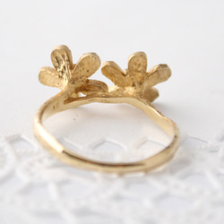 Petit fluer ring (two/gold plating) 第3張的照片