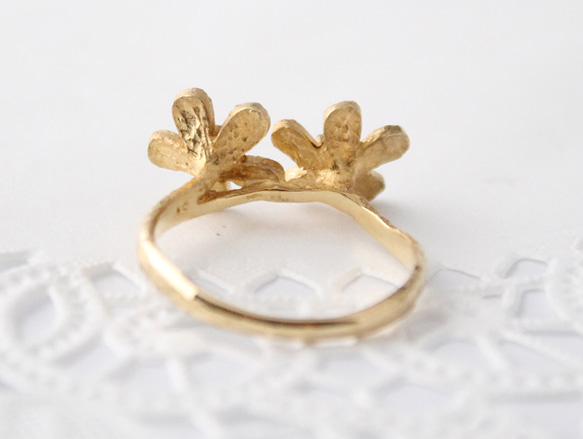 Petit fluer ring (two/gold plating) 第3張的照片