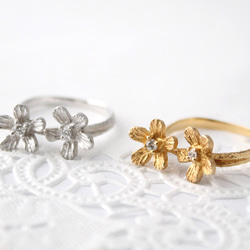 Petit fluer ring (two/gold plating) 第5張的照片