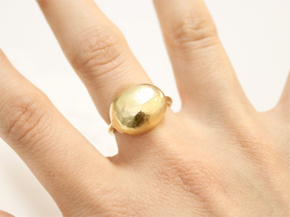 ishikoro ring(gold plating) 訂製 第4張的照片