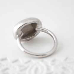 ishikoro ring(rhodium plating) 2枚目の画像