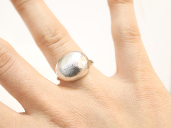 ishikoro ring(rhodium plating) 4枚目の画像