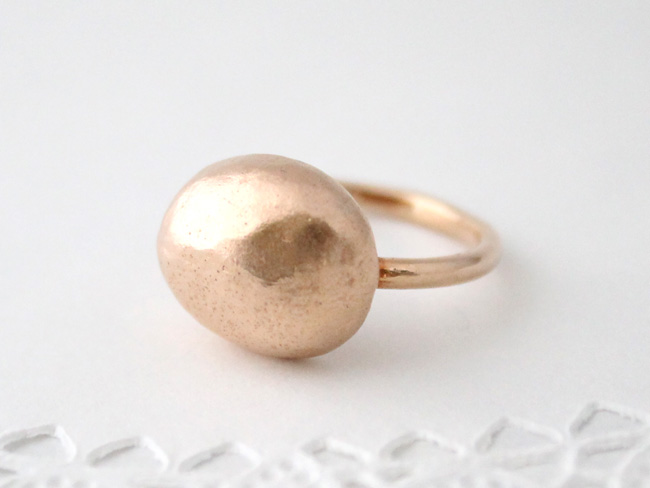 ishikoro ring(pink gold plating)