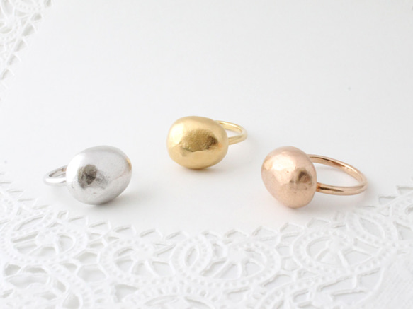 ishikoro ring(pink gold plating) 第3張的照片