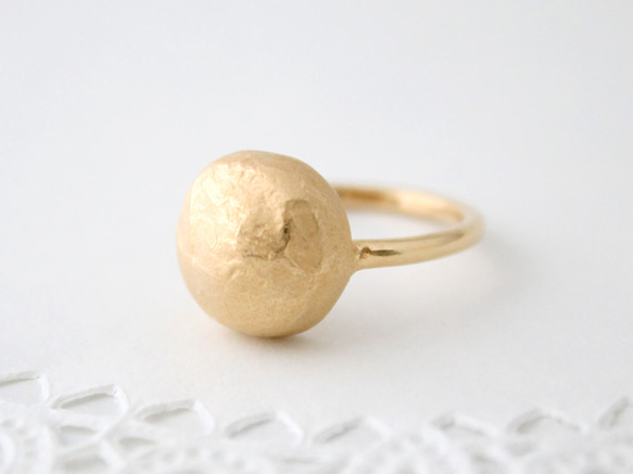 ishikoro ring circle (gold plating) 1枚目の画像