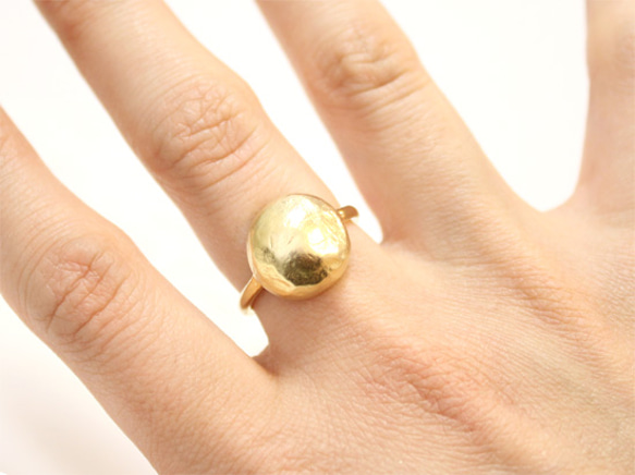 ishikoro ring circle (gold plating) 第3張的照片