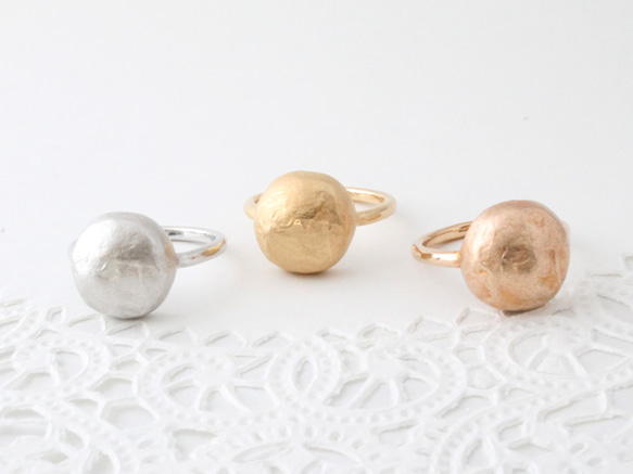 ishikoro ring circle (gold plating) 第4張的照片