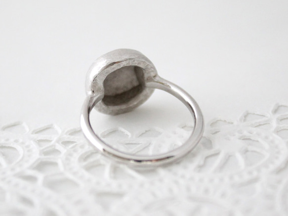 ishikoro ring circle (rhodium plating) 2枚目の画像