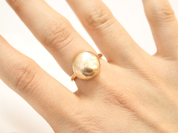 ishikoro ring circle (pink gold plating) 第3張的照片