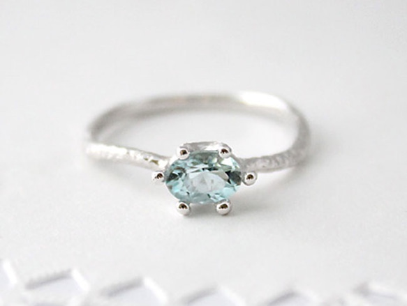 agete シルバー アクアマリン リング 15号 agete シルバー アクアマリン リング 15号 3月誕生石＞シルバー