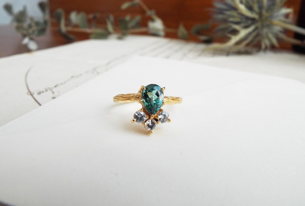 【一点物】ブルーグリーントルマリンのリング