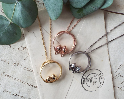 鳥モチーフ ネックレス 鳥モチーフネックレス バードモチーフゴールドダイヤモンドペンダント