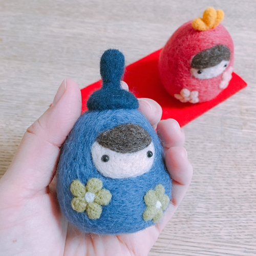 専用ページ　お雛様　羊毛フェルト 羊毛フェルトのお雛様 ひな人形・雛飾り まのなかみ 通販